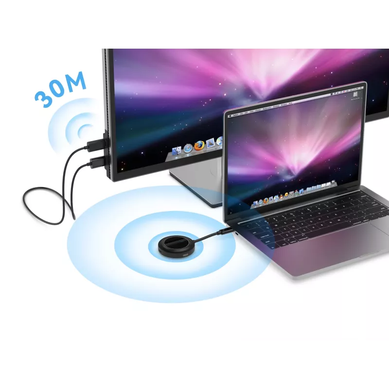 Conceptronic ATHERIC01B belaidis USB-C į HDMI vaizdo adapteris 1080p