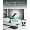 TV laikiklis ICY BOX IB-MS702-T, 2 monitorams iki 57 colių, juodas