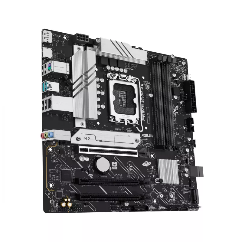 Pagrindinė plokštė ASUS PRIME B760M-A II-CSM – Intel B760, LGA1700, microATX, DDR5, iki 256 GB, M.2/PCIe 4.0/SATA III, 2,5Gb Ethernet