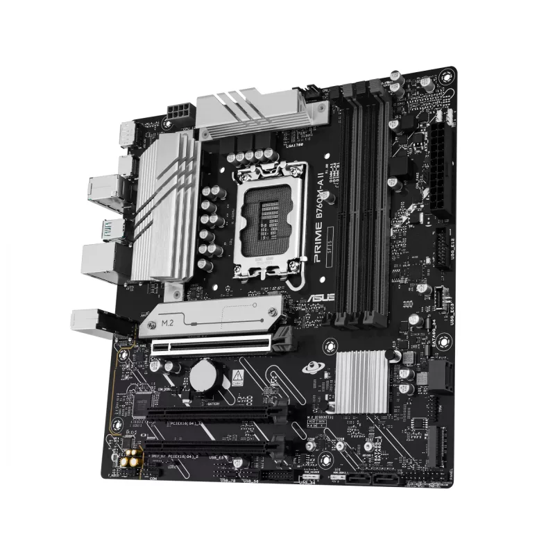 Pagrindinė plokštė ASUS PRIME B760M-A II-CSM – Intel B760, LGA1700, microATX, DDR5, iki 256 GB, M.2/PCIe 4.0/SATA III, 2,5Gb Ethernet