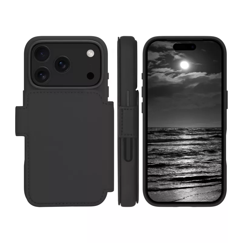 dbramante1928 Lynge MS ICON dėklas telefonui Folio Juoda