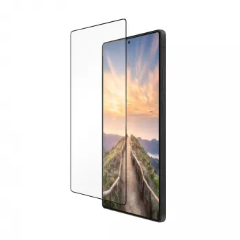 Apsauginė plėvelė ekranui d bramante eco-shield Samsung Galaxy S25+ – rPET, 6,7 colio, juoda/permatoma, 1 vnt.