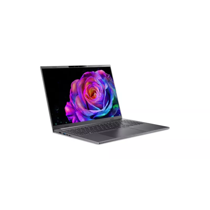Nešiojamas kompiuteris Acer Aspire 16 AI A16-61M-R473 — 16 colių WUXGA+ OLED, AMD Ryzen AI 5 330 3.4 GHz, 16 GB LPDDR5x, 512 GB SSD, Windows 11 Home, Pilka