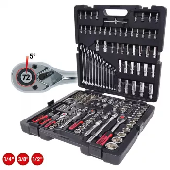 Veržliarakčių komplektas KS Tools 918.0216 216 galvučių Imperial 11,6 kg