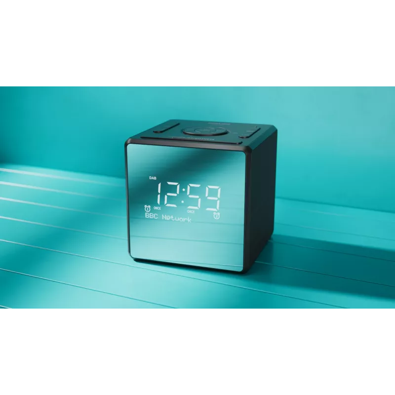 Skaitmeninis žadintuvas Philips TAR4600/10, juodas, LCD, AC / baterija