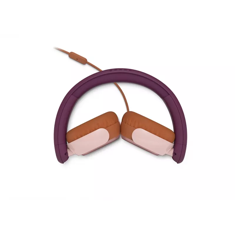 Philips 2000 serijos TAK2000MP/00 ausinės – laidinės, vaikiškos, USB-C, 85 dB ribotuvu, 1,2 m laidas, 135 g, spalvų derinys: oranžinė, violetinė, rožinė
