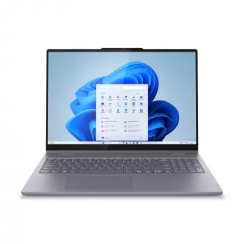 Lenovo IdeaPad 5 2-in-1 16IAL10 nešiojamas kompiuteris hibridas, Intel Core Ultra 5 225U, 16 colių liečiamas WUXGA ekranas, 16 GB LPDDR5x, 1 TB SSD, Wi-Fi 7, Windows 11 Home, pilka