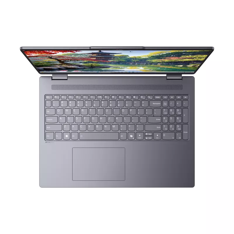 Lenovo IdeaPad 5 2-in-1 16IAL10 nešiojamas kompiuteris hibridas, Intel Core Ultra 5 225U, 16 colių liečiamas WUXGA ekranas, 16 GB LPDDR5x, 1 TB SSD, Wi-Fi 7, Windows 11 Home, pilka