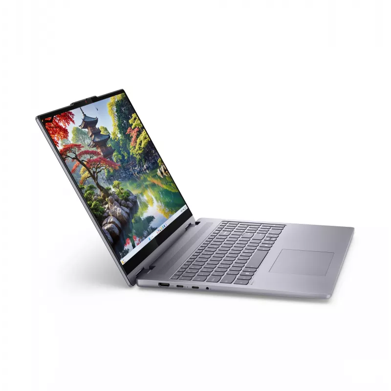 Lenovo IdeaPad 5 2-in-1 16IAL10 nešiojamas kompiuteris hibridas, Intel Core Ultra 5 225U, 16 colių liečiamas WUXGA ekranas, 16 GB LPDDR5x, 1 TB SSD, Wi-Fi 7, Windows 11 Home, pilka