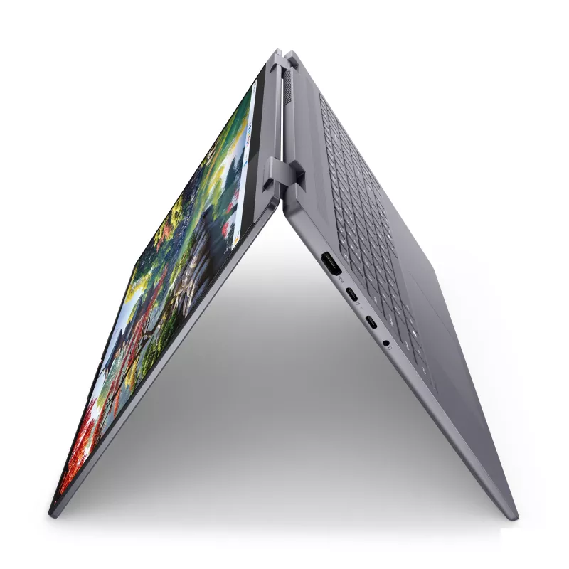 Lenovo IdeaPad 5 2-in-1 16IAL10 nešiojamas kompiuteris hibridas, Intel Core Ultra 5 225U, 16 colių liečiamas WUXGA ekranas, 16 GB LPDDR5x, 1 TB SSD, Wi-Fi 7, Windows 11 Home, pilka