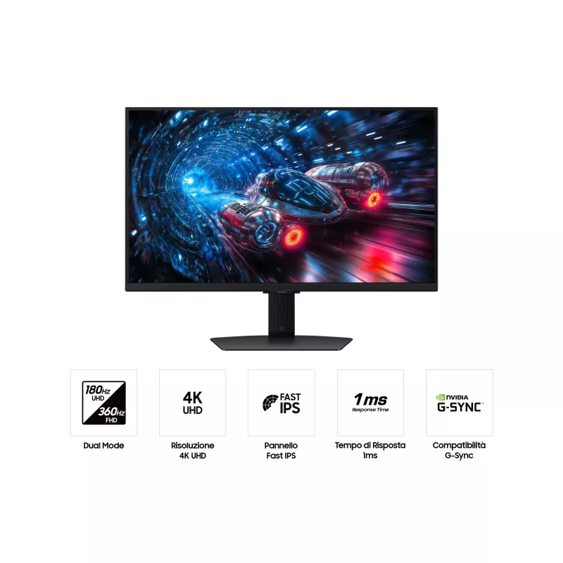 Samsung G70F monitorius 68,6 cm (27 colių) 3840 x 2160 pikseliai 4K Ultra HD LCD juodas