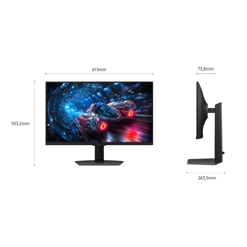 Samsung G70F monitorius 68,6 cm (27 colių) 3840 x 2160 pikseliai 4K Ultra HD LCD juodas
