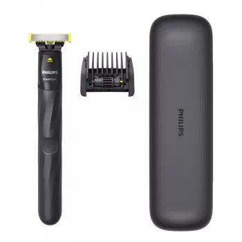 Philips Norelco OneBlade QP1424/65 skutimosi folijos prietaisas juodai pilkas