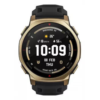 Amazfit T-rex 3 Pro 3,35 cm (1,32 colio) AMOLED 44 mm Skaitmeninis 466 x 466 pikselių Liečiamas ekranas Auksinis Wi-Fi GPS (palydovas)