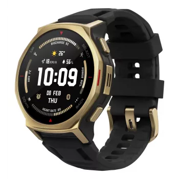 Amazfit T-rex 3 Pro 3,35 cm (1,32 colio) AMOLED 44 mm Skaitmeninis 466 x 466 pikselių Liečiamas ekranas Auksinis Wi-Fi GPS (palydovas)