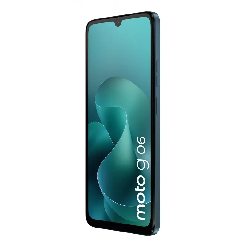 Išmanusis telefonas Motorola moto g06 6,88 colio LCD 120Hz 4GB/128GB Mėlynas, MediaTek Helio G81, 50MP, 5200mAh, Dual SIM, IP64