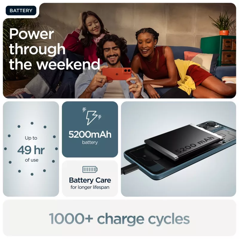 Išmanusis telefonas Motorola moto g06 6,88 colio LCD 120Hz 4GB/128GB Mėlynas, MediaTek Helio G81, 50MP, 5200mAh, Dual SIM, IP64