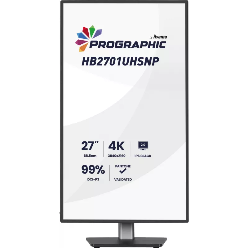 iiyama PROGRAPHIC HB2701UHSNP-B1 monitor 68,6 cm (27 col.) 3840 x 2160 pikseliai 4K Ultra HD LCD juodas