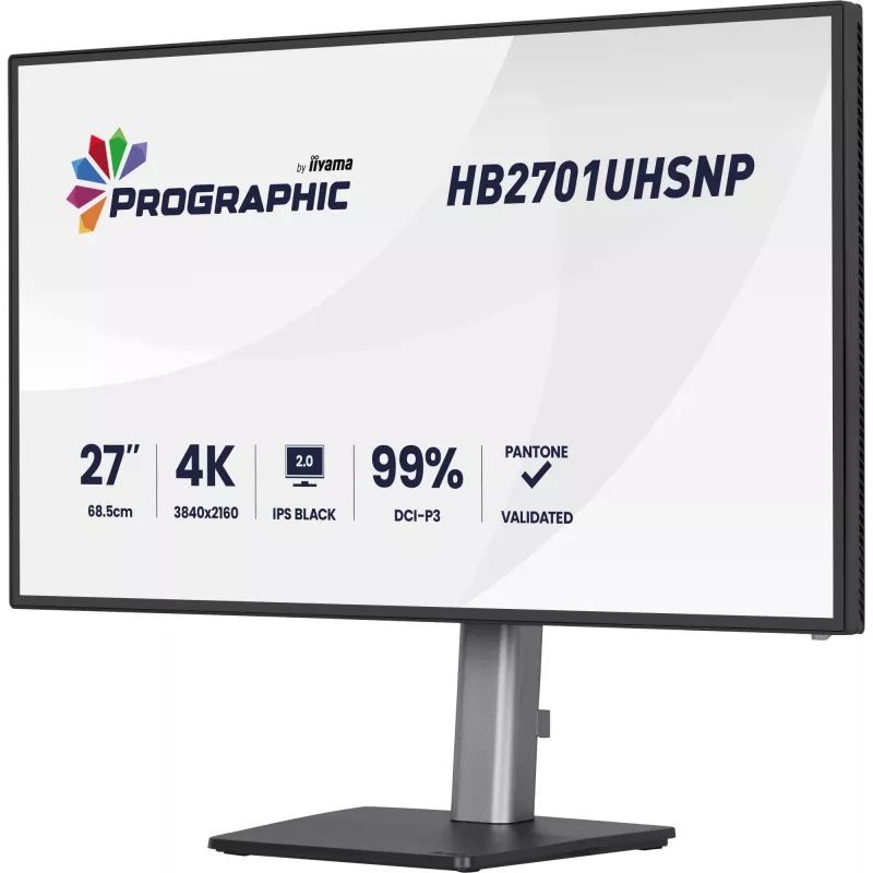 iiyama PROGRAPHIC HB2701UHSNP-B1 monitor 68,6 cm (27 col.) 3840 x 2160 pikseliai 4K Ultra HD LCD juodas