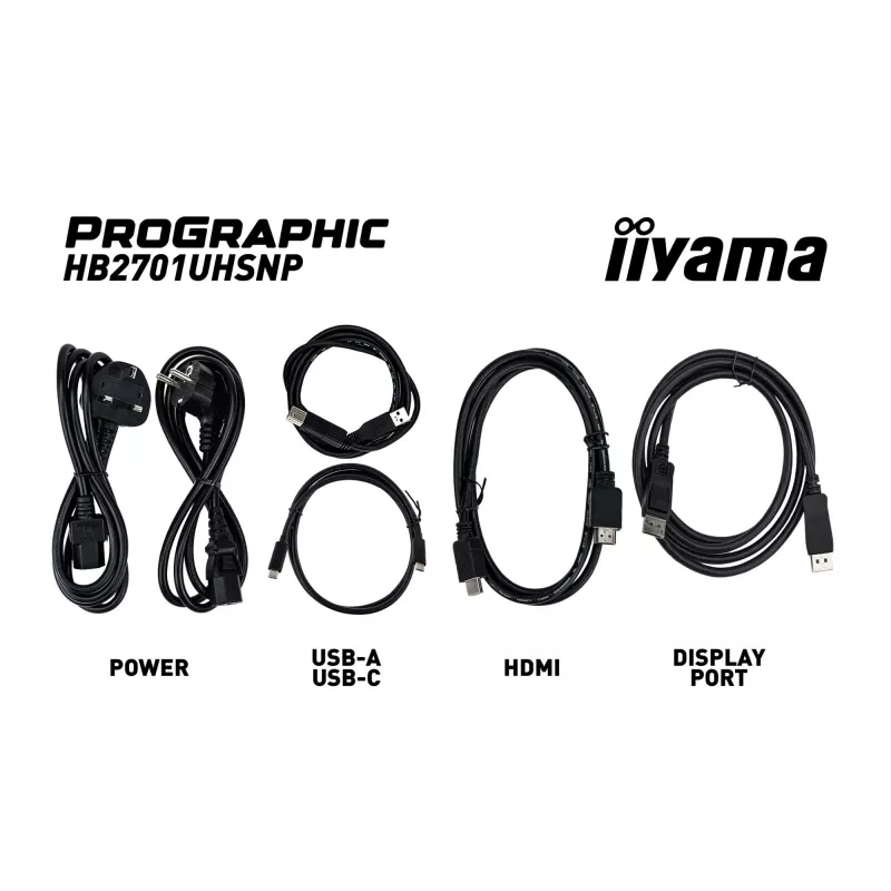 iiyama PROGRAPHIC HB2701UHSNP-B1 monitor 68,6 cm (27 col.) 3840 x 2160 pikseliai 4K Ultra HD LCD juodas