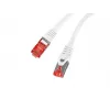 LANBERG tinklo laidas Cat6 S/FTP (S-STP) RJ-45 į RJ-45 0,25 m Baltas