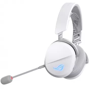 Ausinės ASUS ROG Pelta belaidės ir laidinės, žaidimams, USB Type-C, Bluetooth, baltos