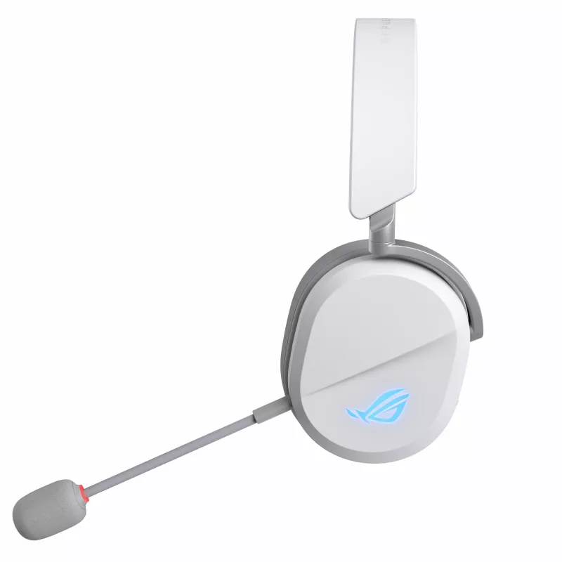 Ausinės ASUS ROG Pelta belaidės ir laidinės, žaidimams, USB Type-C, Bluetooth, baltos