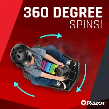 Elektrinis driftinis kartas Razor CRAZY CART Shift Lightshow – įkraunama ličio baterija, LED šviesų šou, 13 km/h, 40 min