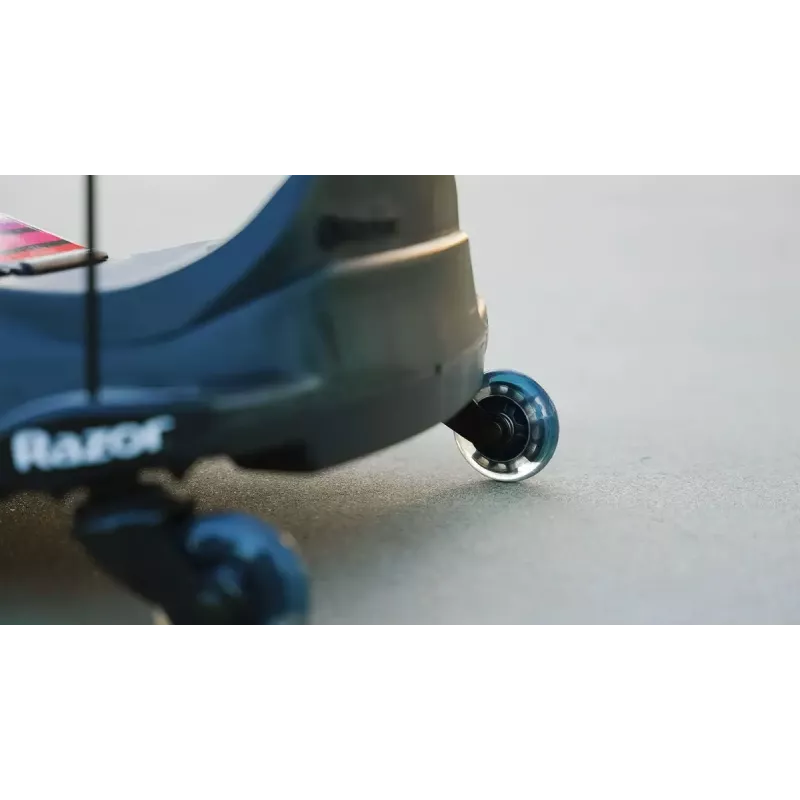 Elektrinis driftinis kartas Razor CRAZY CART Shift Lightshow – įkraunama ličio baterija, LED šviesų šou, 13 km/h, 40 min