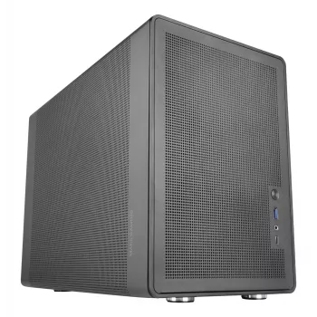 PC Mini Tower korpusas TACENS Mars Gaming MC-XPRO — Mini-ITX/Micro-ATX, SFX maitinimo šaltinio palaikymas, tinklelis, juodas, 120 mm ventiliatoriai