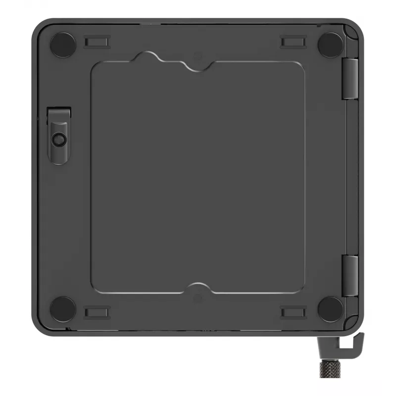 Mini-PC barebone ASUS NUC 15 Pro Slim Kit RNUC15CRKI300000 — Core 3 100U iki 4,7 GHz, be RAM, Intel Graphics, Wi‑Fi 6/7, Bluetooth 5.4, 1Gb + 2,5Gb Ethernet, juodas