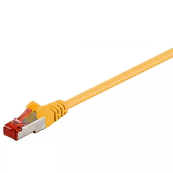 Tinklo kabelis GOOBAY 95578 Cat6 S/FTP (S-STP) Geltonas, 1,5 m, RJ-45 į RJ-45, paauksuoti kontaktai