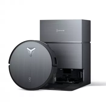 Robotinis dulkių siurblys ir šluostė Ecovacs Deebot X11 Pro Omni – juodas, Li‑Ion 6400 mAh, 206 min veikimo laikas, 0,22 L dulkių talpa, bazinė stotis 2,5 L