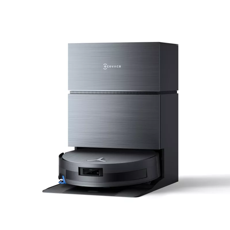 Robotinis dulkių siurblys ir šluostė Ecovacs Deebot X11 Pro Omni – juodas, Li‑Ion 6400 mAh, 206 min veikimo laikas, 0,22 L dulkių talpa, bazinė stotis 2,5 L