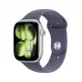 Apple Watch Series 11 GPS + Cellular 46mm sidabrinis aliuminis korpusas su Purple Fog Sport apyranke - S/M