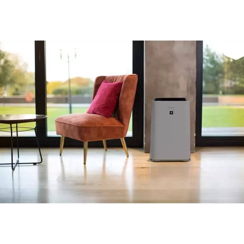 Oro valytuvas su drėkinimu Sharp UA-HD50E-L — 38 m², 306 m³/h, 55 dB, 54 W, Pilka, 7,9 kg