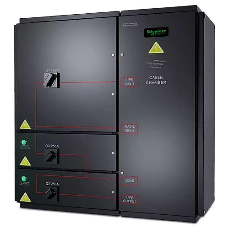 APC Symmetra PX 96/160kW sieninis priežiūros šuntavimo skydas, 400V
