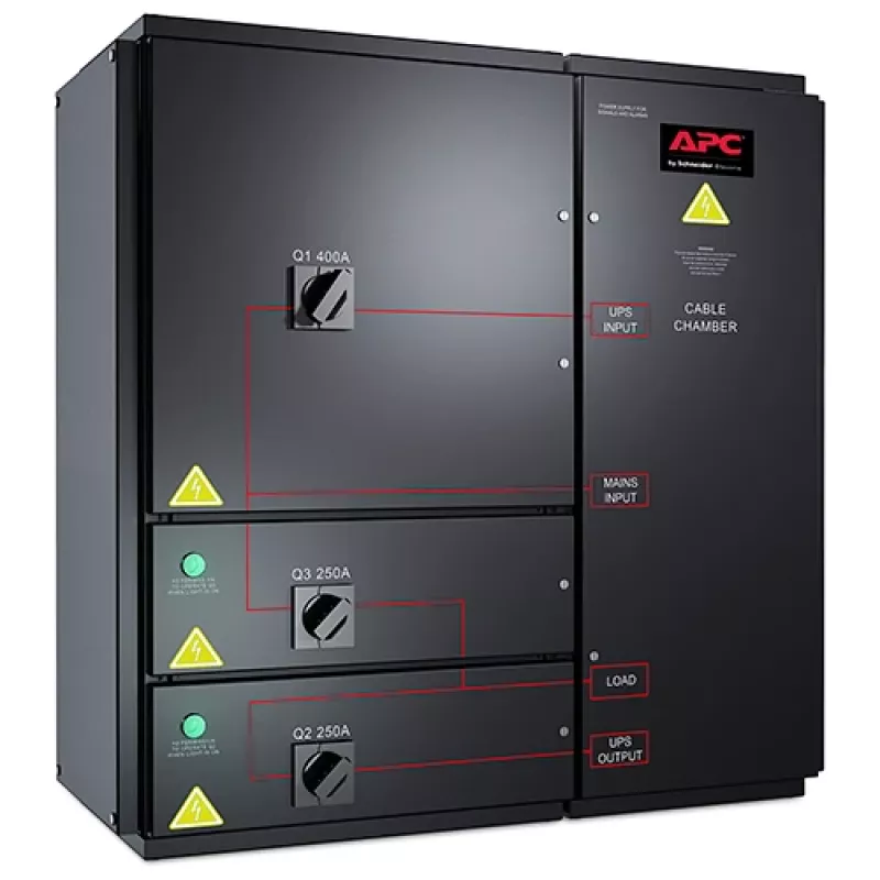 APC Symmetra PX 96/160kW sieninis priežiūros šuntavimo skydas, 400V
