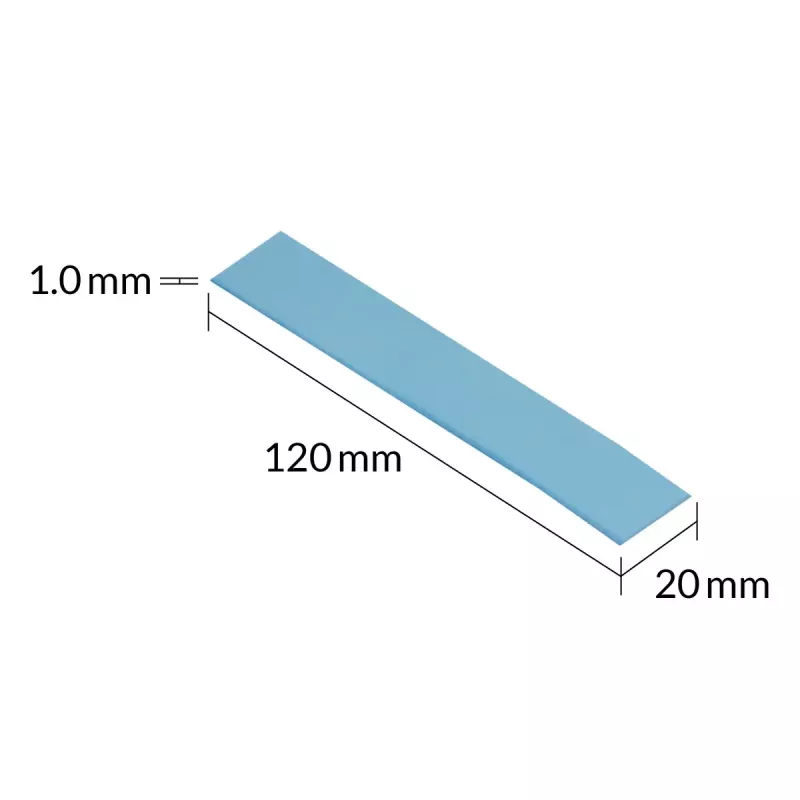 ARCTIC TP-3 Premium našumo termo pagalvėlė 120 x 20 mm, 1 mm