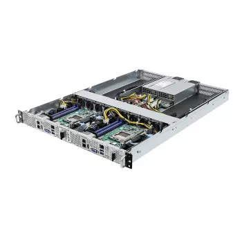 Serverio barebone ASRock 1U2N2G-AM5/2T — LGA 1718, DDR5 iki 48 GB, 10Gb Ethernet, Aspeed AST2600, 1600 W maitinimo šaltinis