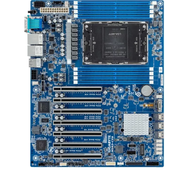 GIGABYTE MS03-CE0 pagrindinė plokštė Intel C741 LGA 4677 (Socket E) ATX