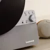 Patefonas Lenco LSA-071SI, pilnai automatinis, pilka spalva, Bluetooth, 3,5 mm, 10 W