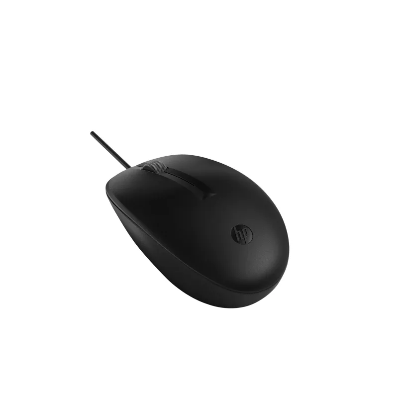 HP 128 Lazerinė laidinė pelė (Bulk120), ambidekstrinė, USB-A, juoda