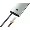 Techly IUSB32C-HUB6HPDI USB 3.2 Gen 1 Type-C stotelė su HDMI, RJ-45, USB-A ir USB-C, 5000 Mbit/s, aliuminis