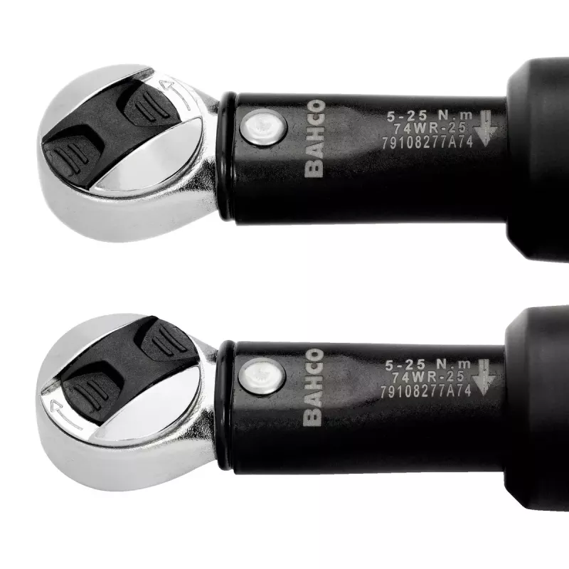 Dinamometrinis raktas Bahco 74WR-15 15-75 Nm su reketu