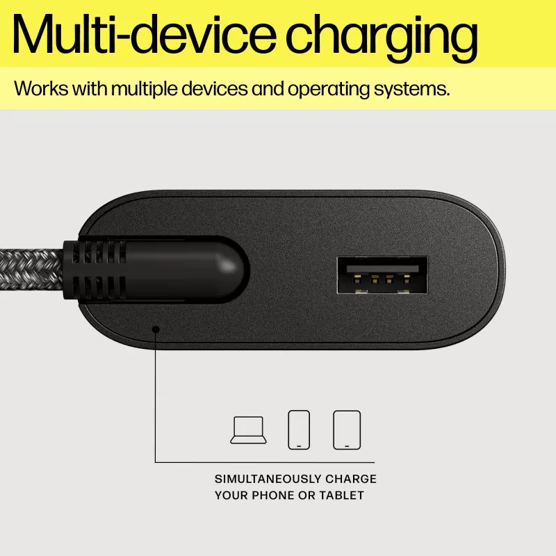 HP 110W USB-C nešiojamojo kompiuterio įkroviklis, vidaus, 43–63 Hz, 110 W, 5V/9V/12V/15V/20V, 1.6 A