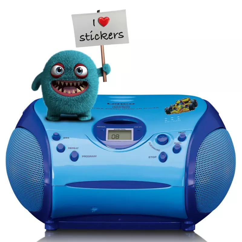 Nešiojamas radijas Lenco SCD-24BU Kids FM 4W 60dB