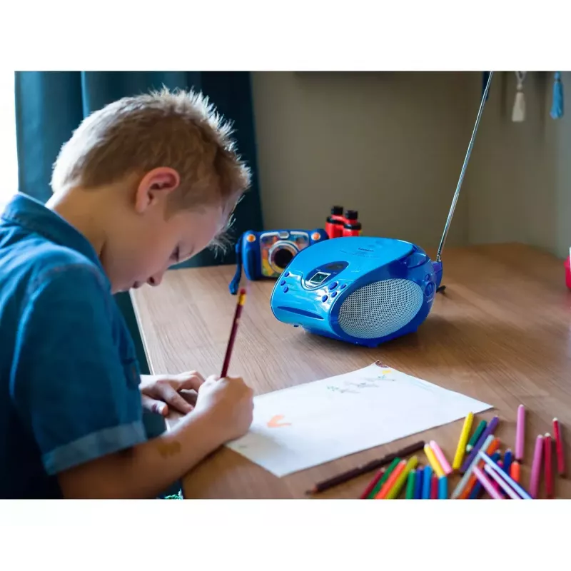 Nešiojamas radijas Lenco SCD-24BU Kids FM 4W 60dB