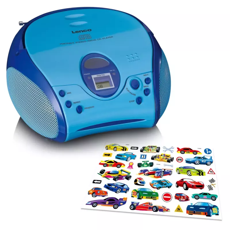 Nešiojamas radijas Lenco SCD-24BU Kids FM 4W 60dB