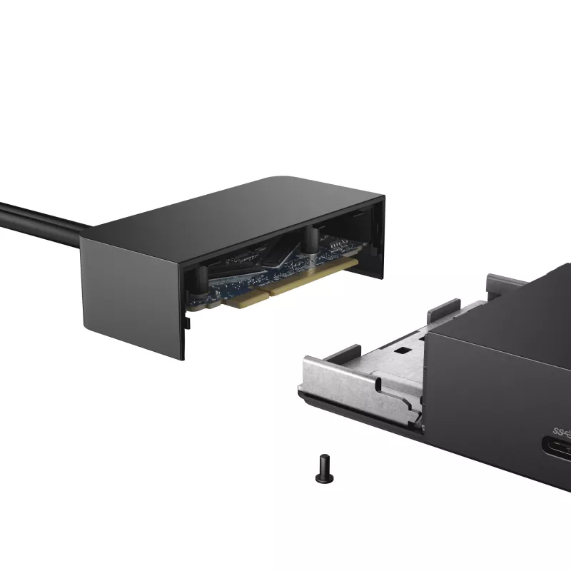 DELL WD19 belaidė stotelė, USB 3.2 Gen 1 Type-C, juoda